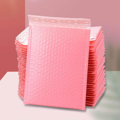 50pcs Pink Poly Bubble Mailer Padded Envelopes Shipping Bags 4 Sizes - 11*15CM-50PCS