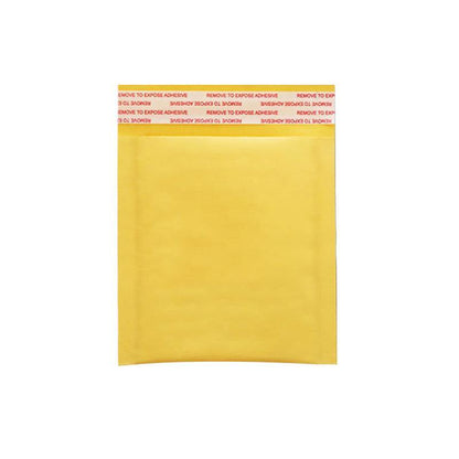 25PCS Poly Bubble Mailer Yellow Colour Multi-Size Plastic Padded Bag - 25PCS-14x20CM