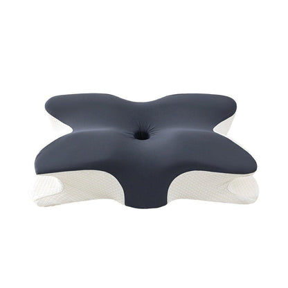 Memory Foam Butterfly Pillow Neck Support Slow Rebound Cervical Pillow - Dark Grey