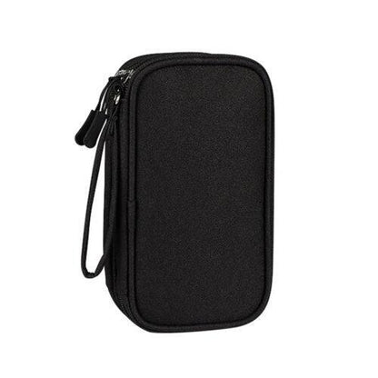 Electronic Accessories Cable Bag Organizer Travel Pouch Storage Cases Charger - Navy