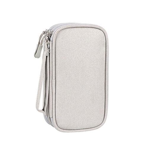 Electronic Accessories Cable Bag Organizer Travel Pouch Storage Cases Charger - Navy