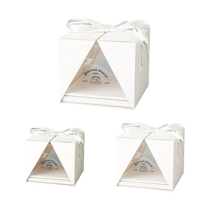 10x Clear Cake Box Set 4 6 8 Inch Durable Versatile Display Packaging Containers - 10pcs-4inch