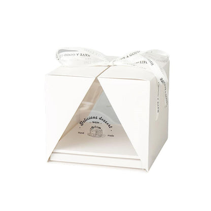 10x Clear Cake Box Set 4 6 8 Inch Durable Versatile Display Packaging Containers - 10pcs-8inch