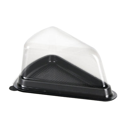 100pcs Triangle Cake Boxes for Bakery Packaging Pastry Gift Boxes for Parties - Black-7x14x6cm
