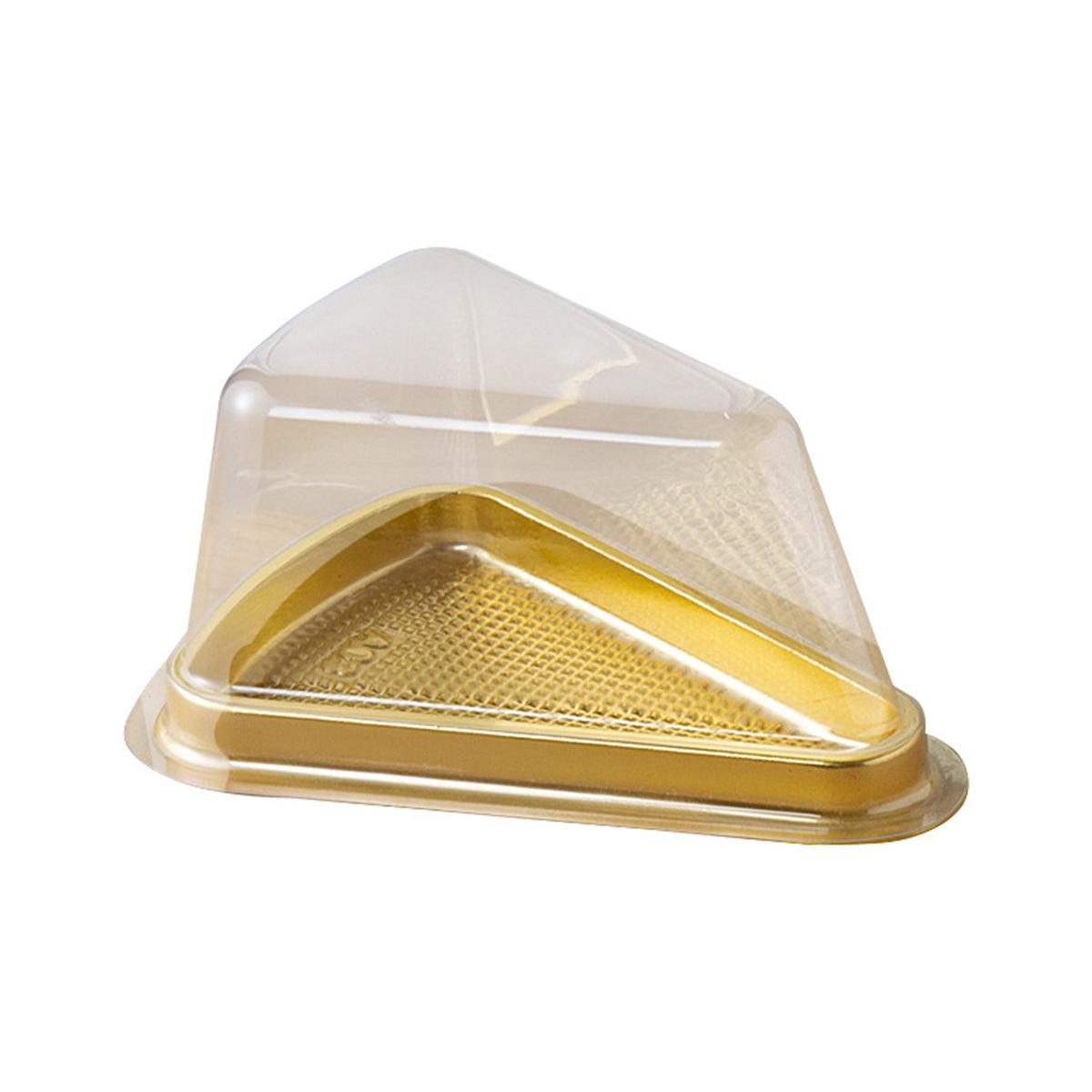 100pcs Triangle Cake Boxes for Bakery Packaging Pastry Gift Boxes for Parties - Black-8x15x7cm