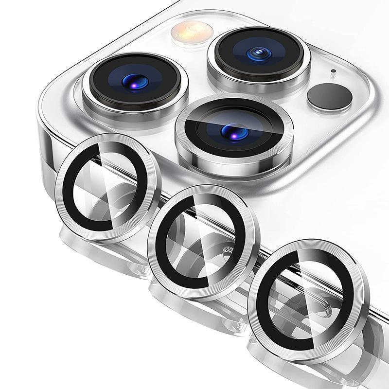For iPhone 14/14 Plus Metal Camera Lens Glass Screen Protector - Rainbow