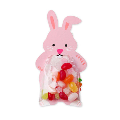 100pcs Cute 3D Cartoon Animal Candy Bags for Party Favors Birthday Gift Wrapping - Cuddly Bear