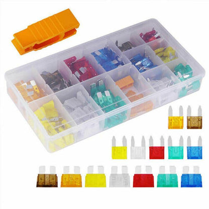 300Pcs Car Blade Fuses Assortment Assorted Kit Blade Set Auto Truck Automotive