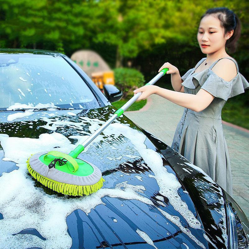New Telescopic Car Brush Wash Soft Care Mop Vehicle Cleaning Window Adjustable - Car Brush Wash Mop