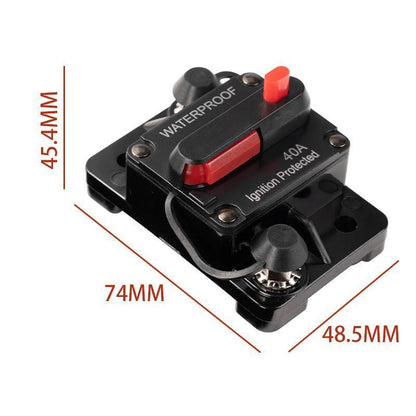 Waterproof Car Circuit Breaker Fuse Reset 30-300A AMP 12V-48V DC Car Boat IP67 - 100A