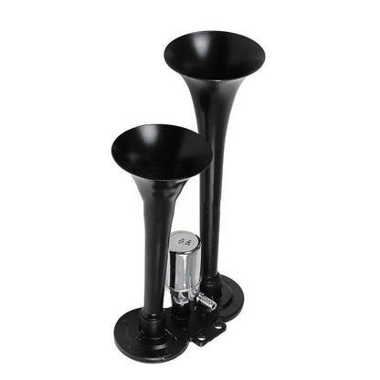 12V 24V Dual Trumpet Air Horn with Electric Valve 110dB for Truck Boat Lorry