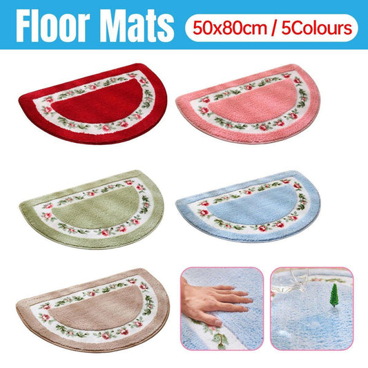 Non Slip Entry Mat Indoor Outdoor Mat Washable Foot Mat Foyer Bedroom - Blue