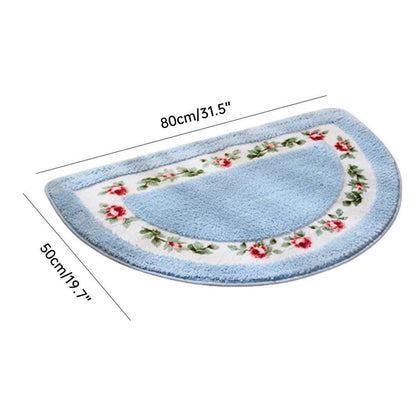 Non Slip Entry Mat Indoor Outdoor Mat Washable Foot Mat Foyer Bedroom - Blue