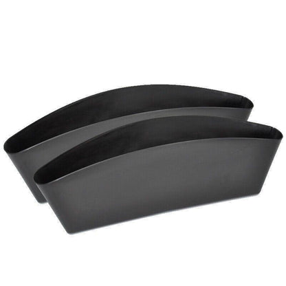 2PCS Seat Side Gap Organiser Storage Box for Phone and Keys Black