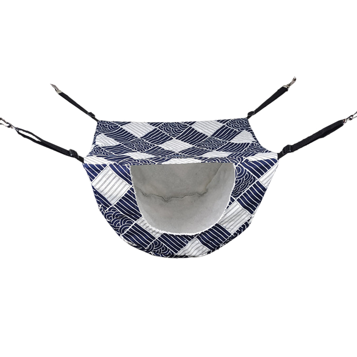 Cat Hammock Hanging Bed Cage Nest Soft Pet House Basket Cat Sleeping Supplies - Blue Whale