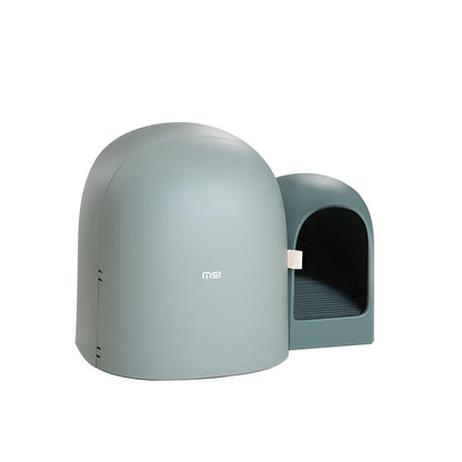 Fully Enclosed Cat Litter Box Large Small Deodorant Anti-Splash Sand Tray Toilet - Green