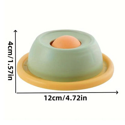 Cat Lick Toys Slow Food Tray Tease Interactive Cat Toy for Eating and Fun - Yellow