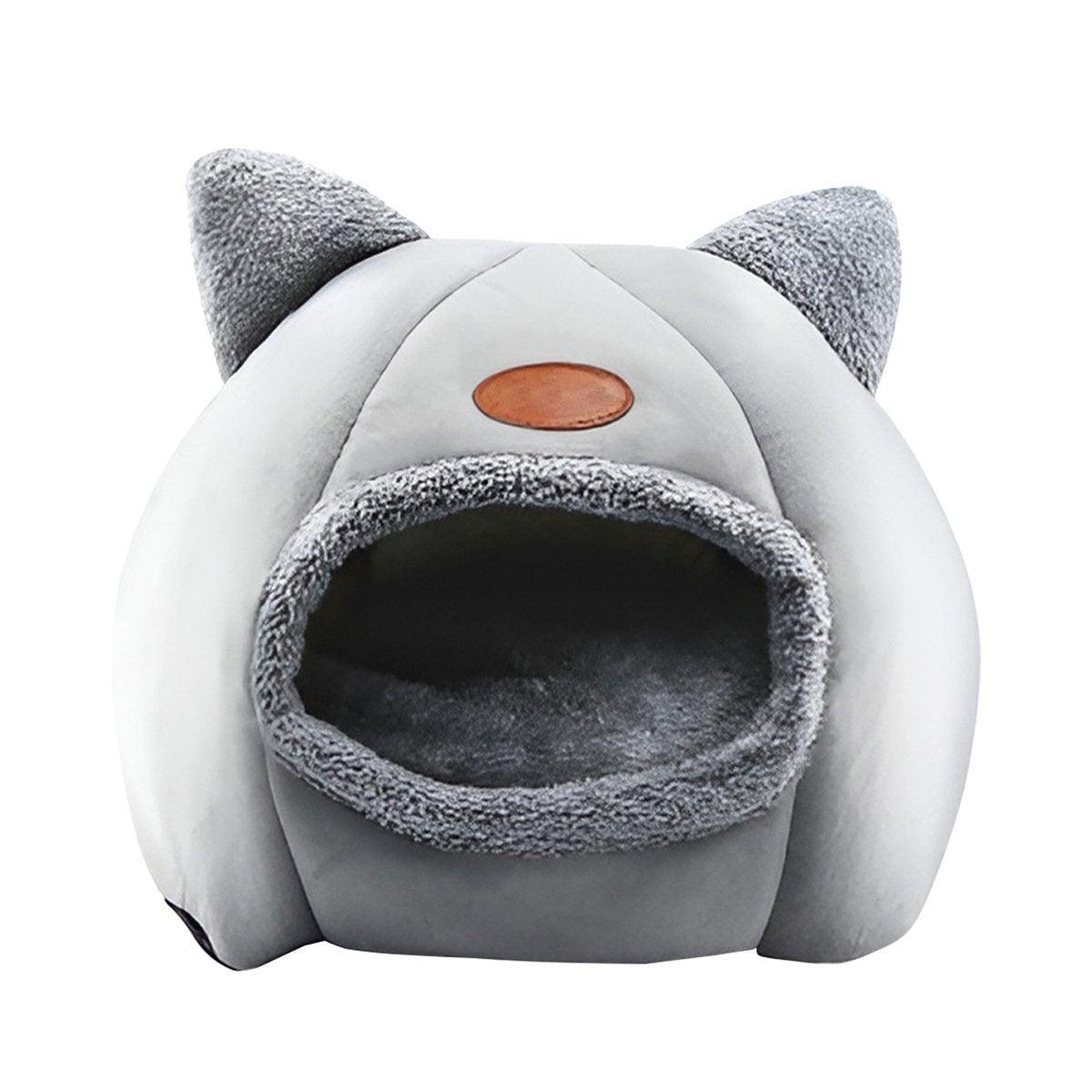 Cat Bed Winter Warm Enclosed Pet House Cozy Indoor Sleeping Nest for Cold Weather - XL