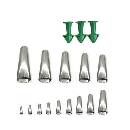17PCS Stainless Steel Perfect Caulking Nozzle Applicator Sealant Finishing Tool