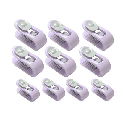 10/20pcs Quilt Retainer Cover Clips Invisible Needle-Free Thumb Buckle Bedding - Pink+Green-20PCS