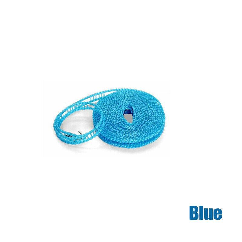 Portable 5M Travel Clothes Line Washing Rope Non Slip Airer Laundry Clothesline - Pink