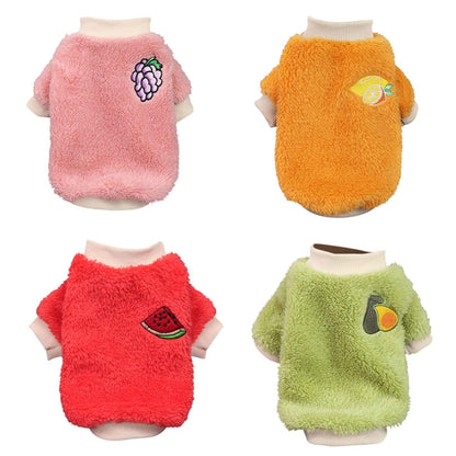 XL Puppy Pet Dog Fleece Warm Jumper Sweater Coat Small Yorkie Chihuahua Cat Clothes - Orange