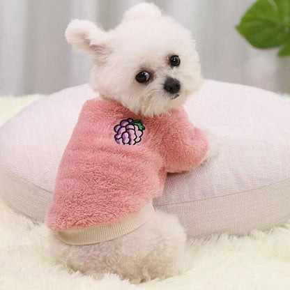 XL Puppy Pet Dog Fleece Warm Jumper Sweater Coat Small Yorkie Chihuahua Cat Clothes - Orange