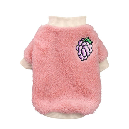 XS Puppy Pet Dog Fleece Warm Jumper Sweater Coat Small Yorkie Chihuahua Cat Clothes - Pink