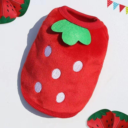 M Size Warm Winter Dog Clothes Soft Fleece Dog Jacket Pet Coat Sweater Puppy Cat Jumper - Pink Ice Cream