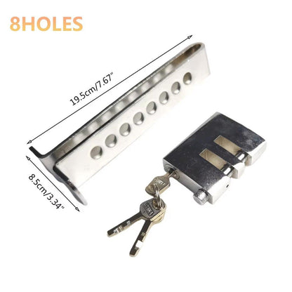 Universal Car Anti-Theft Clutch Throttle Brake Lock 8/9 Holes Security Lock - 9 holes