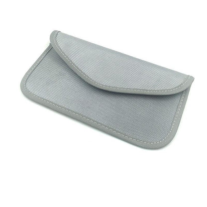 Car Key Case For Faraday Cage Fob Pouch Keyless RFID Blocking Bag - Coffee