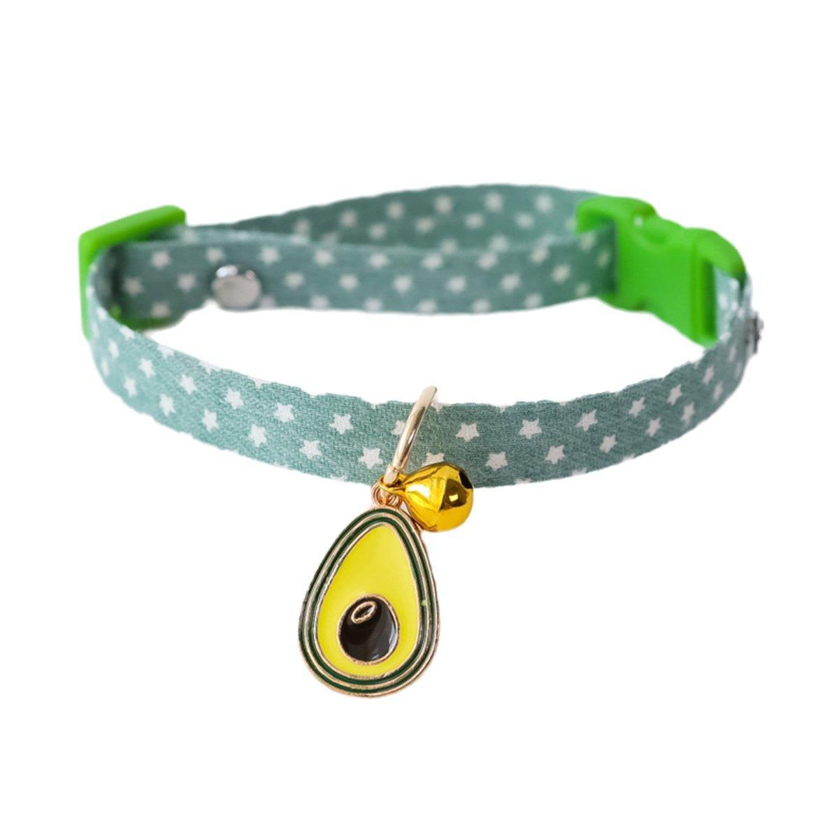 Adjustable Pet Collar with Buckle and Bell for Kitten and Dog Wearable Accessory - Pink