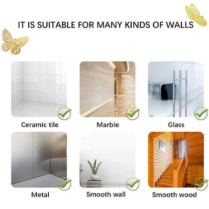 12X 3D Butterfly Wall Decals Stickers Removable Kids Nursery Decoration - 7606