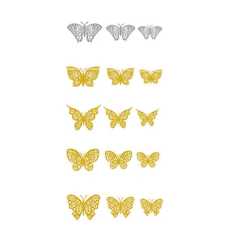 12X 3D Butterfly Wall Decals Stickers Removable Kids Nursery Decoration - 7607