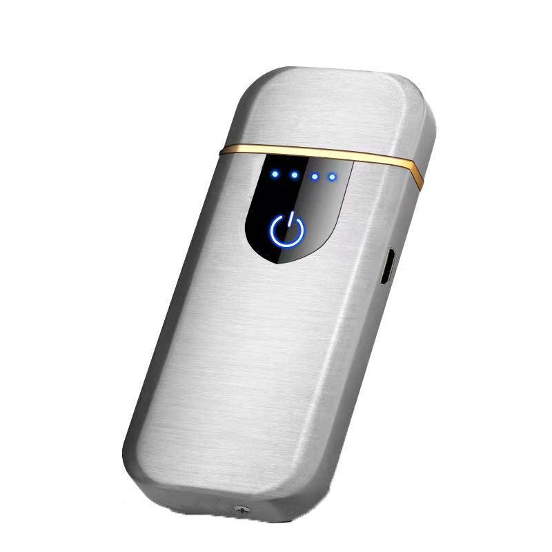 Arc Rechargeable Windproof Flameless Electronic Metal Lighter Usb Lighters Au - Blue