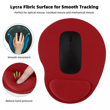 Comfort Mouse Pad with Built In Wrist Support Non Slip Ergonomic Mice Mat - Green