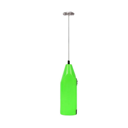 Electric Kitchen Mini Foamer Milk Frother Egg Beater Stirrer Whisk Mixer Tool - Green