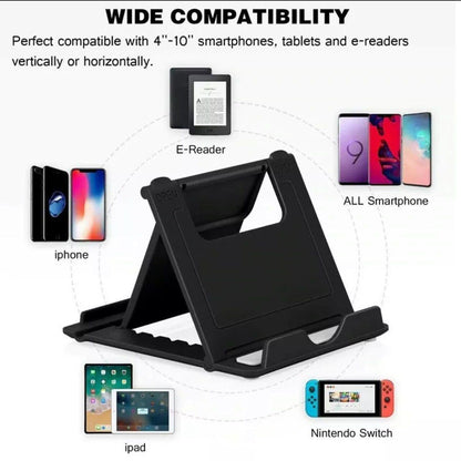 Universal Foldable Tablet and Phone Stand Adjustable Portable Desk Holder - Green