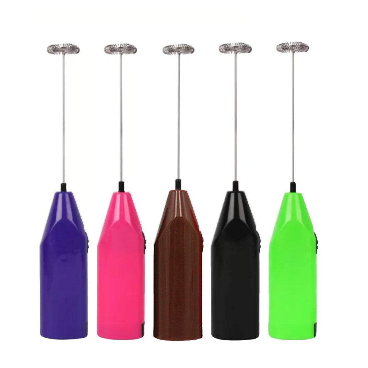 Electric Kitchen Mini Foamer Milk Frother Egg Beater Stirrer Whisk Mixer Tool - Purple