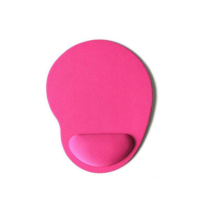 Comfort Mouse Pad with Built In Wrist Support Non Slip Ergonomic Mice Mat - Red