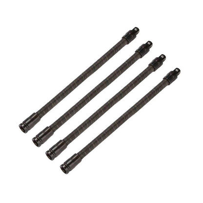 4pcs Electric Wrench Flexible Shaft Coupling Rod Spring Sleeve Universal Tool - 35cm