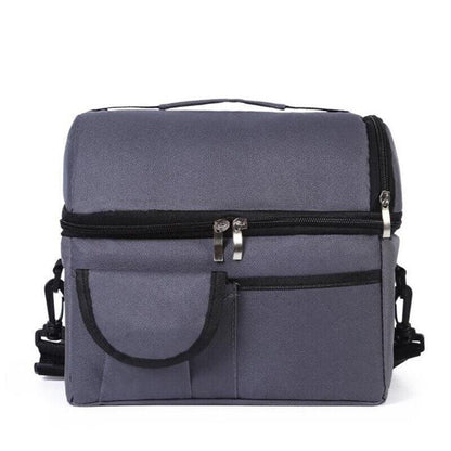 Insulated Lunch Bag Box Tote Cooler For Women Men Hot Cold Food Thermal - Red