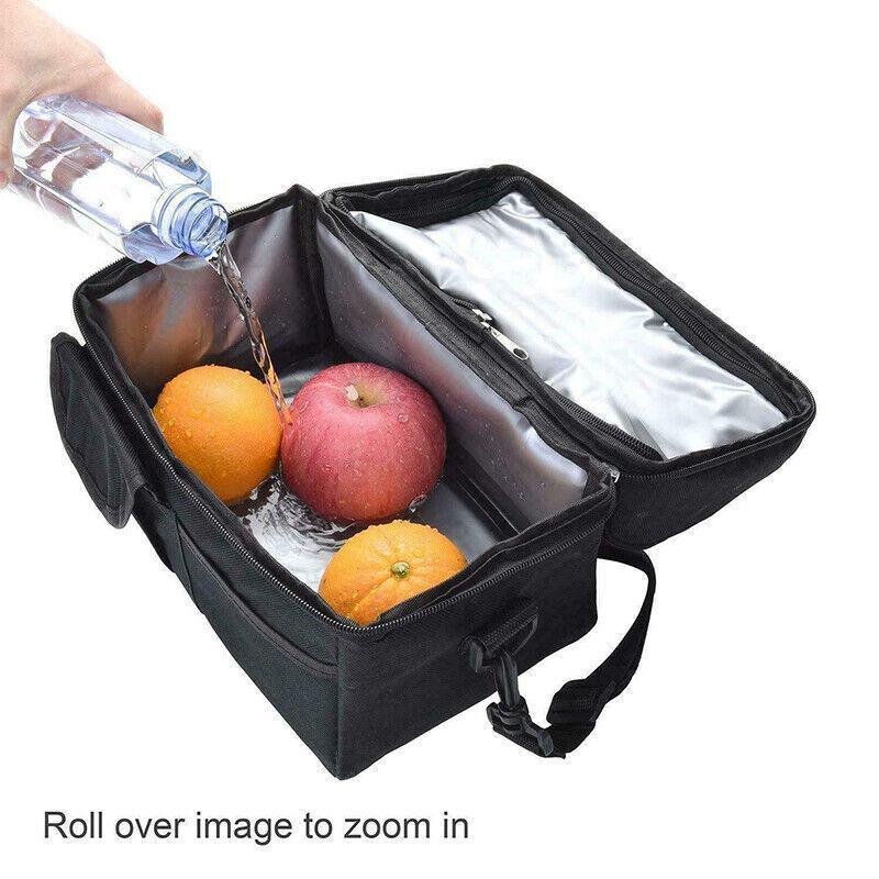 Insulated Lunch Bag Box Tote Cooler For Women Men Hot Cold Food Thermal - Rose Red