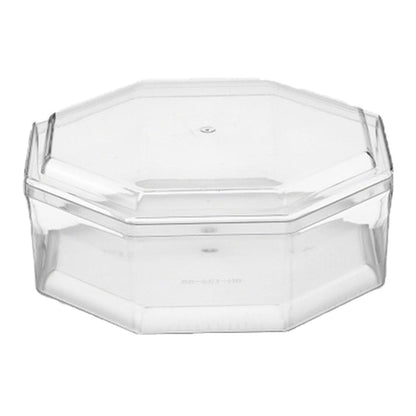 20pcs Transparent Biscuit Box Plastic Cake Box Pastry Dessert Storage Container - 5.5x9.5cm