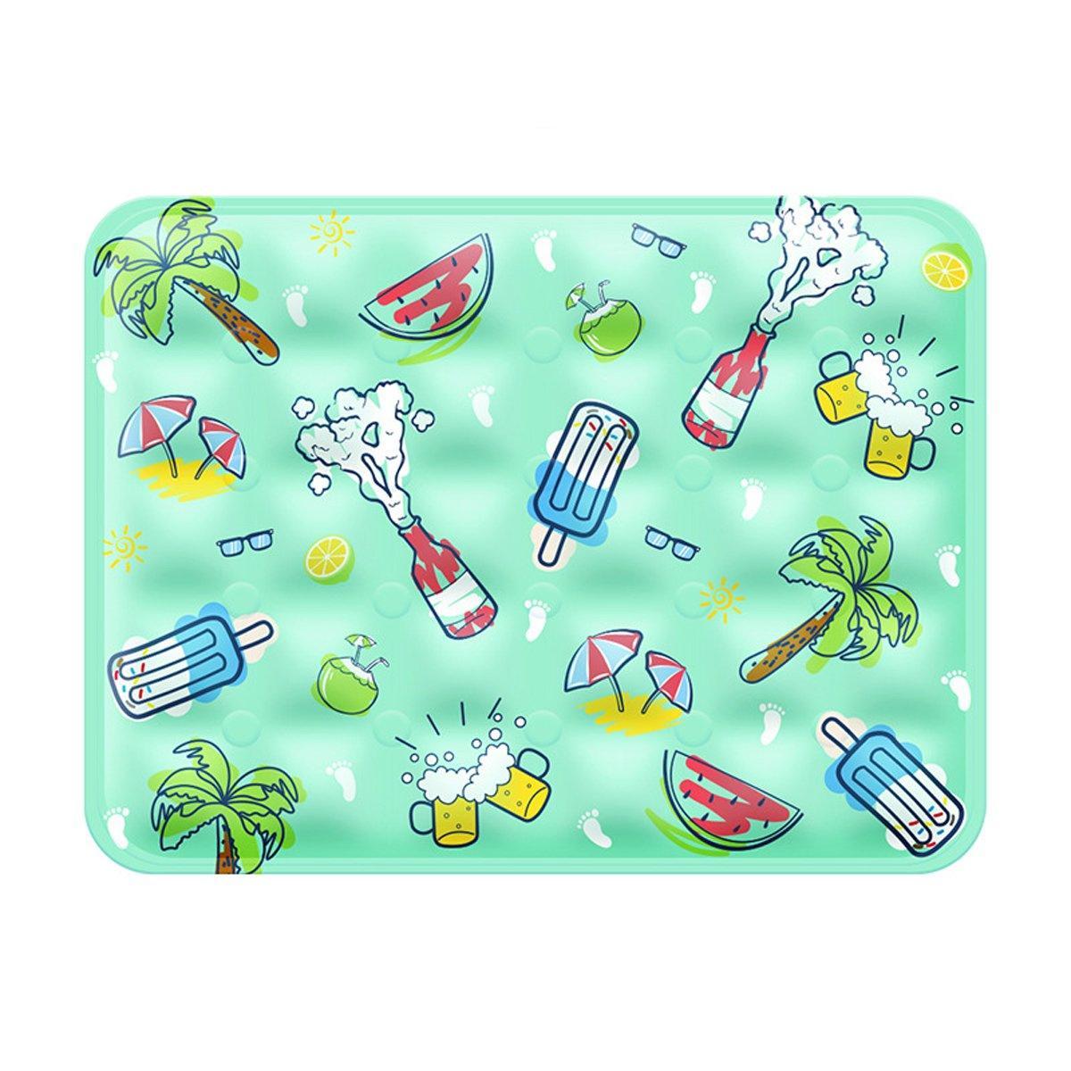 Cooling Ice Mat for Pets Summer Dog and Cat Cooling Pad Comfortable Pet Bed - Blue - 60x90cm