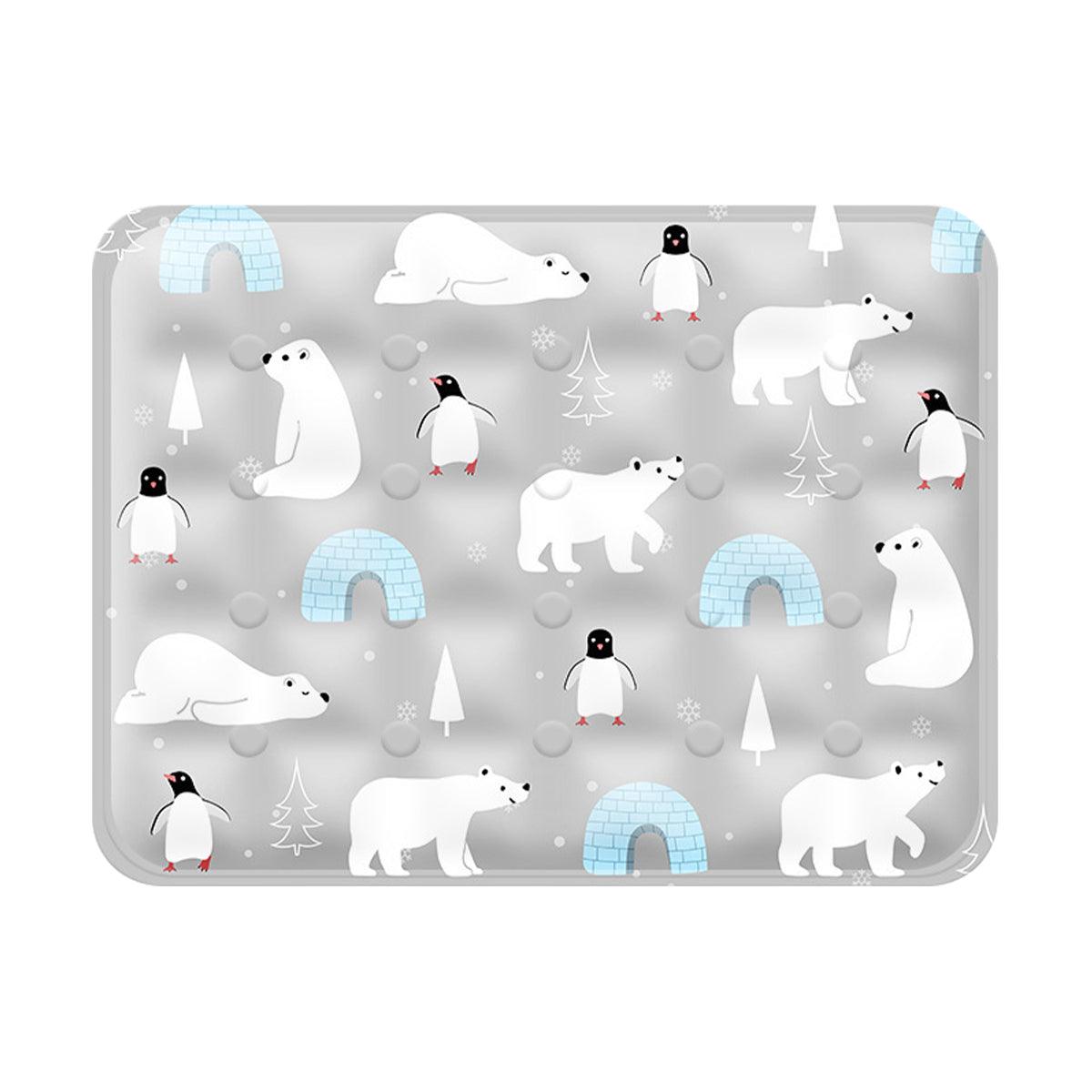 Cooling Ice Mat for Pets Summer Dog and Cat Cooling Pad Comfortable Pet Bed - Blue - 60x90cm
