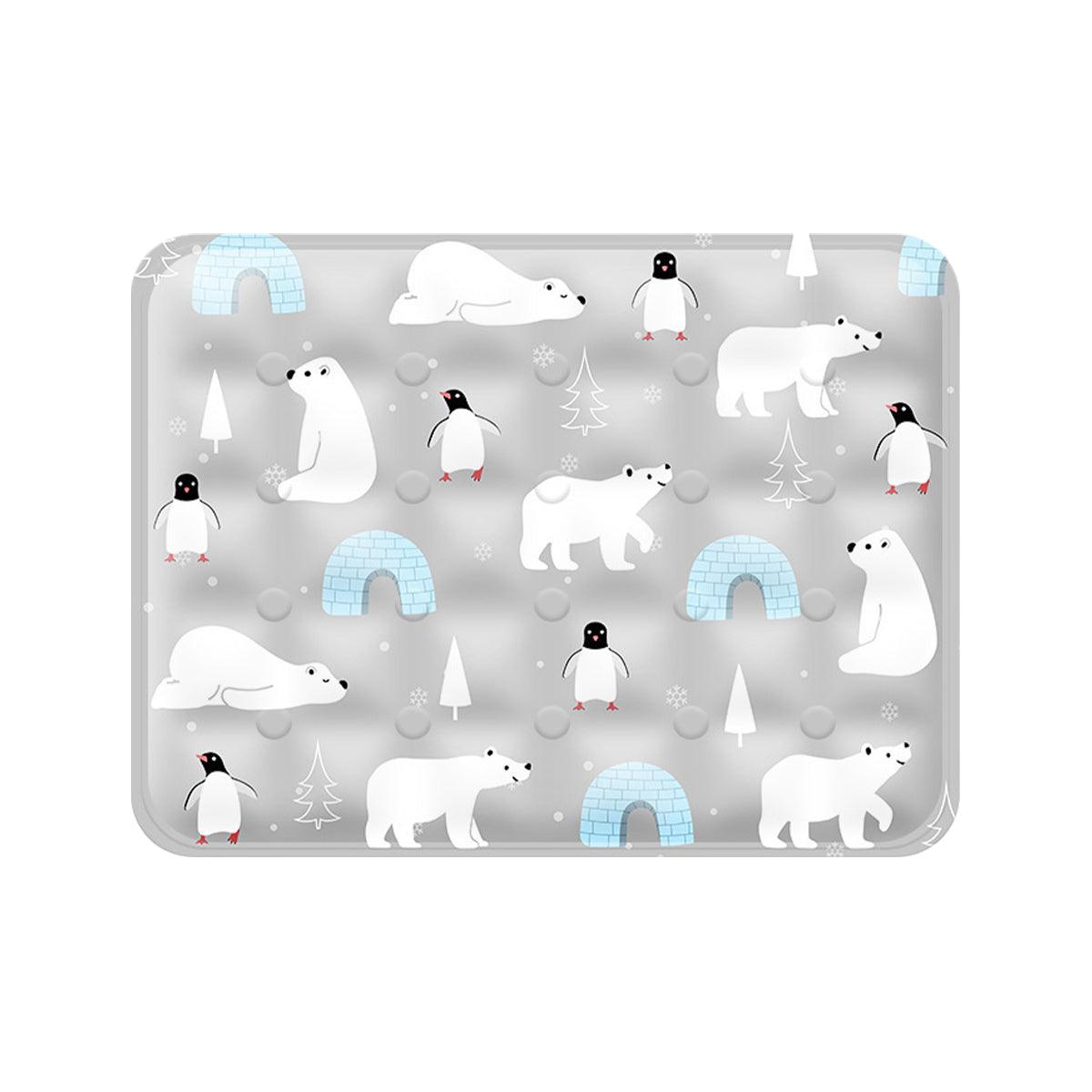 Cooling Ice Mat for Pets Summer Dog and Cat Cooling Pad Comfortable Pet Bed - Green - 50x60cm