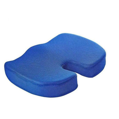 Orthopaedic Memory Foam Seat Cushion Support Back Pain Chair Pillow Car - Grey
