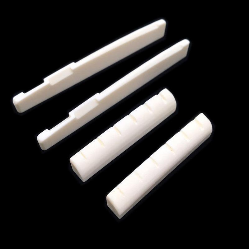 Bone Acoustic Saddle Holder Display Nut Guitar Bridge and Strings End Rack