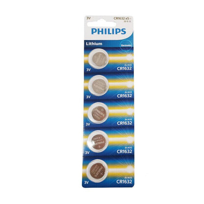 5-20Pcs Philips Cr1220 Cr1616 Cr1620 Cr1632 Cr2016 Cr2025 Cr2032 Button Battery - CR1220-5PCS
